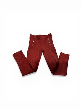Janie and Jack Rust Red Ponte Leggings